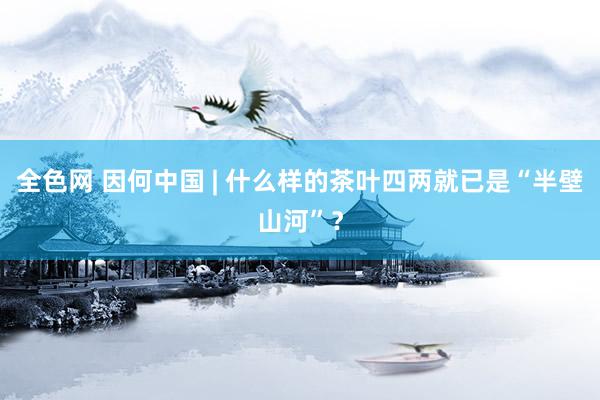全色网 因何中国 | 什么样的茶叶四两就已是“半壁山河”？